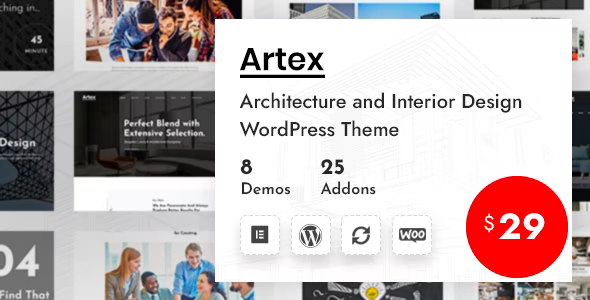 Artex - Architecture & Interior WordPress Theme Logo